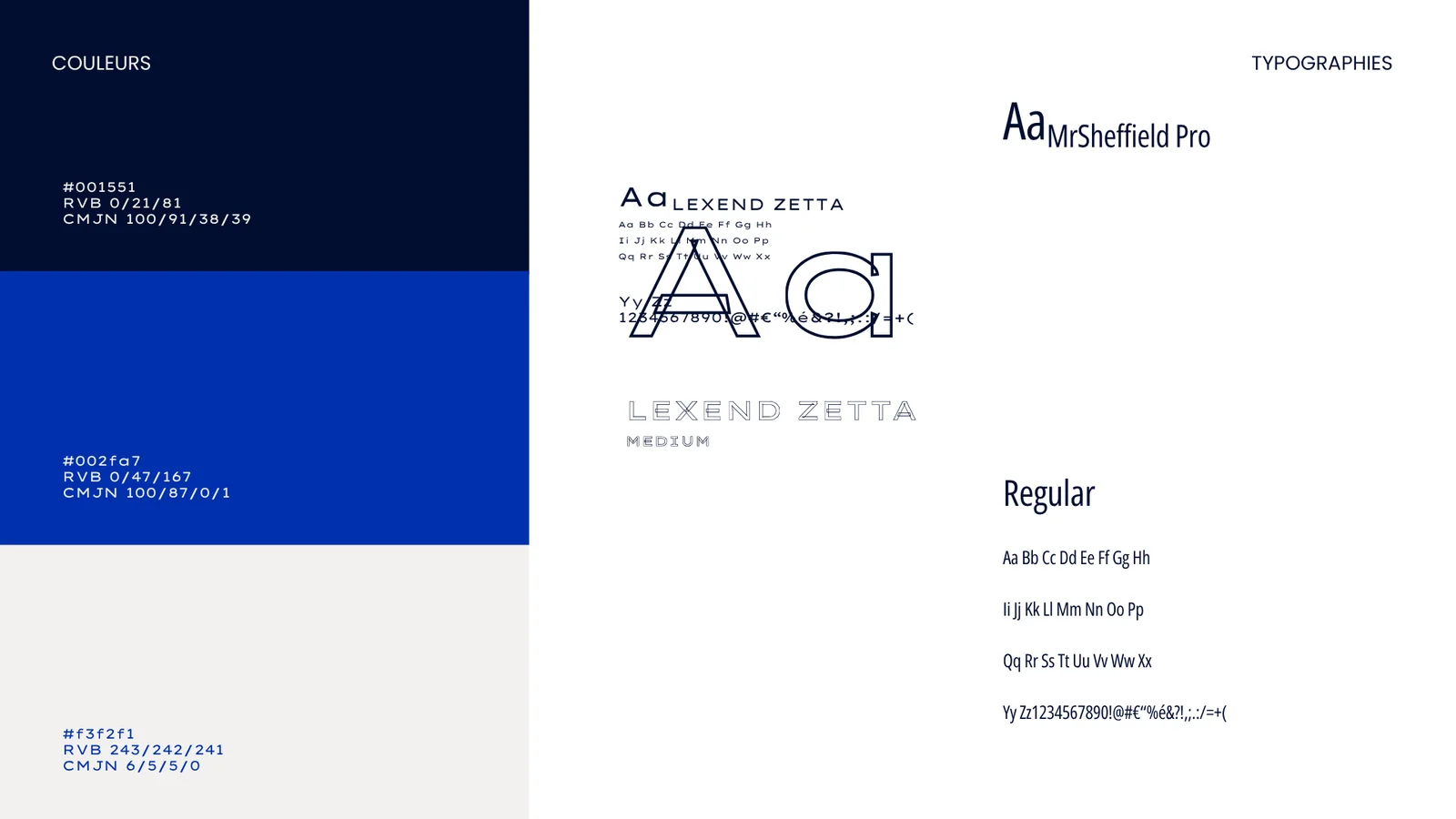 Effet Mer Signature — Couleurs et typographies de la charte