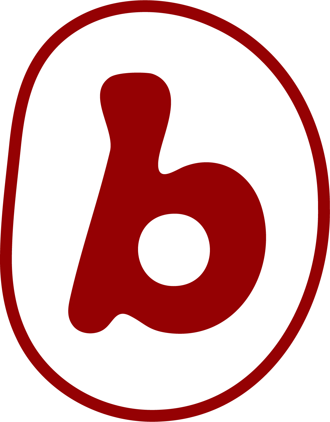 Les Bavards — monogramme rouge
