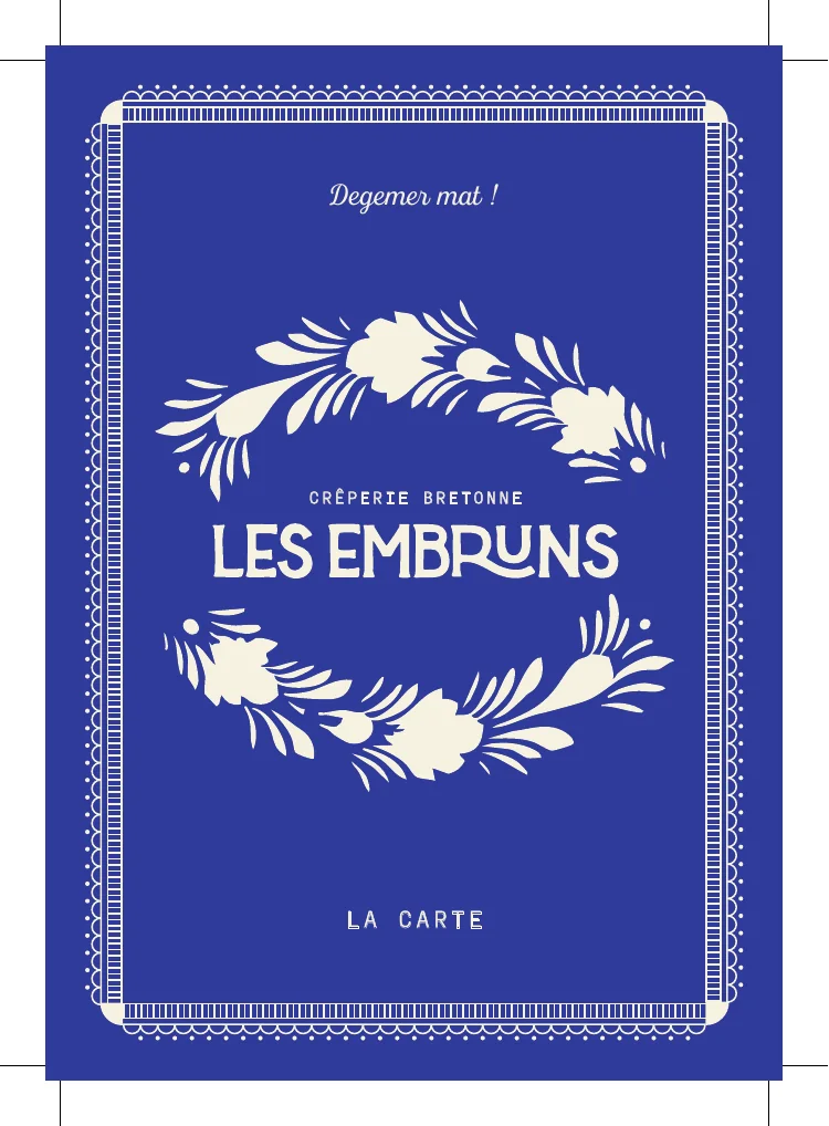 Les Embruns — La couverture