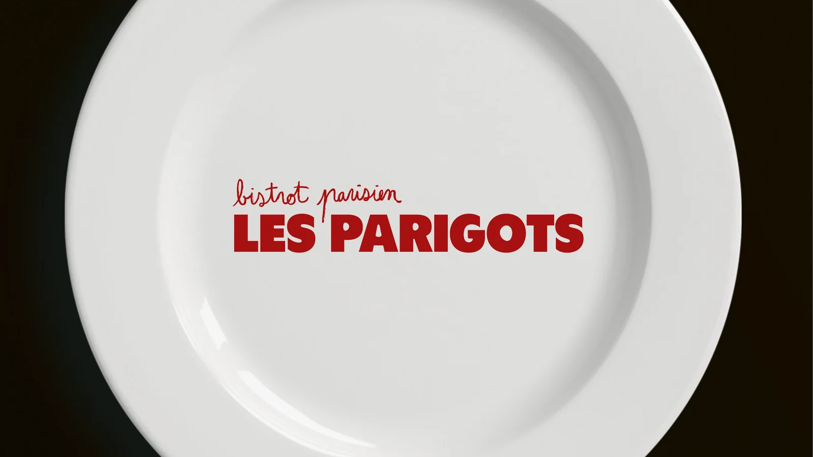 Les Parigots — Le logo sur l’assiette