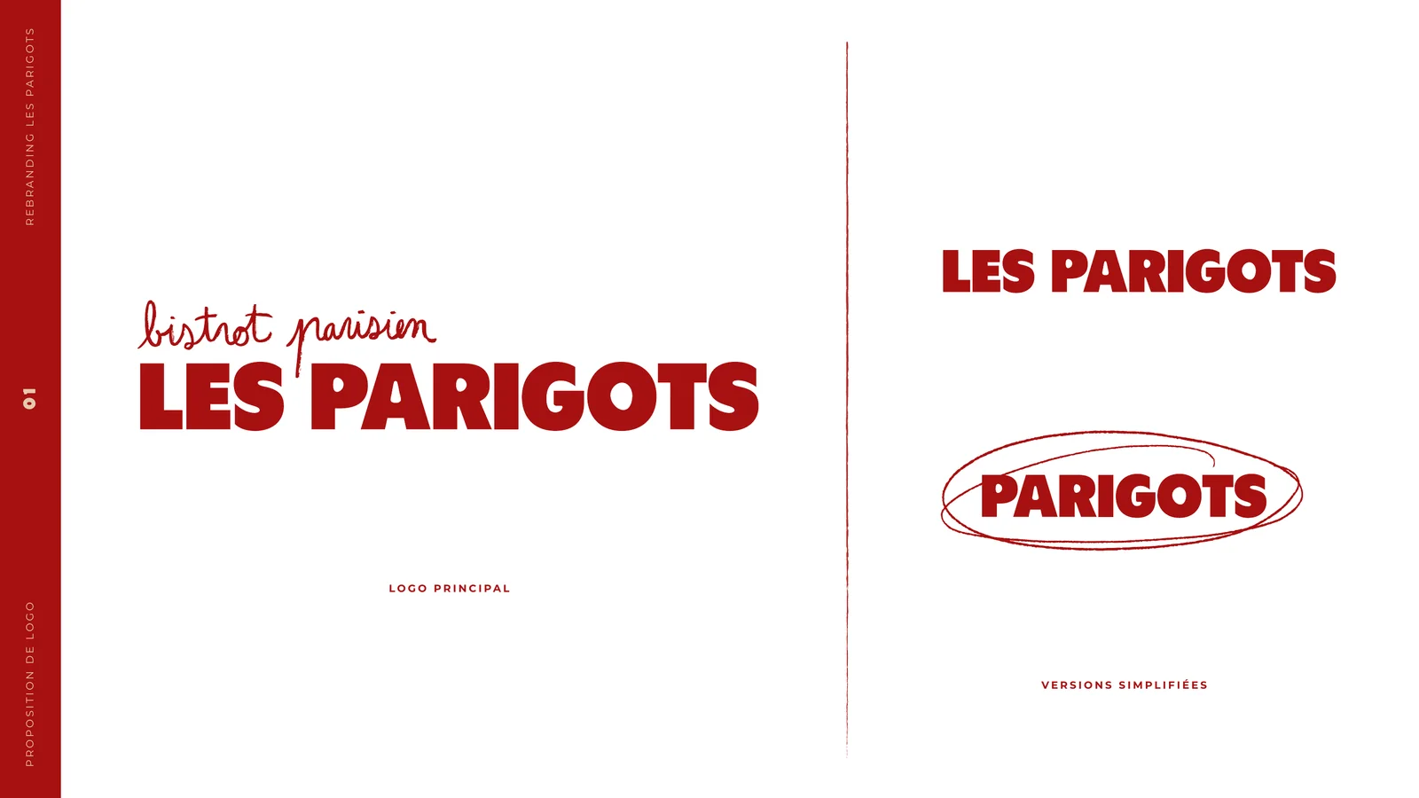 Les Parigots — Logo principal et versions simplifiées