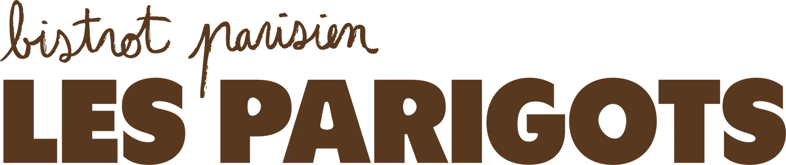 Les Parigots — marron logo principal