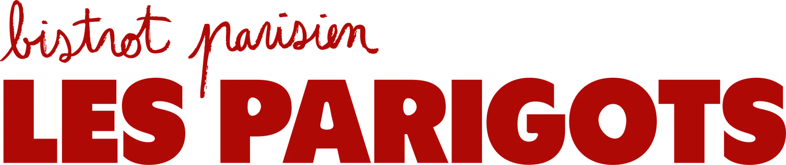 Les Parigots — rouge logo principal
