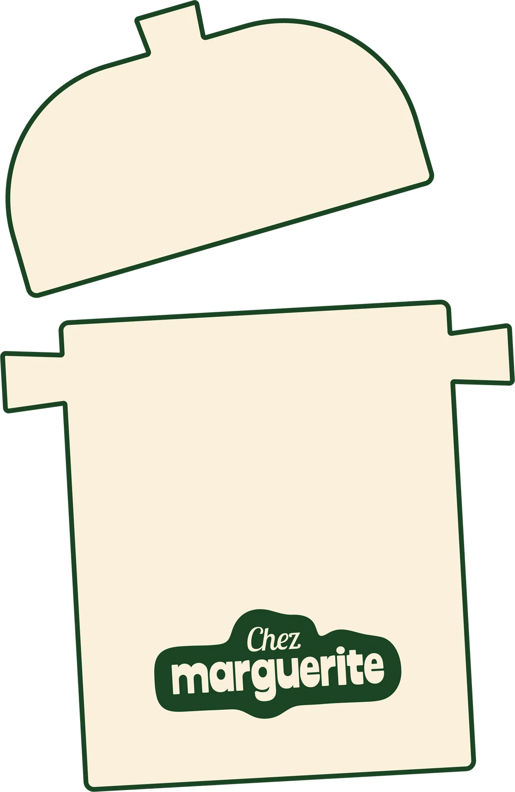 Marguerite — marmite vert