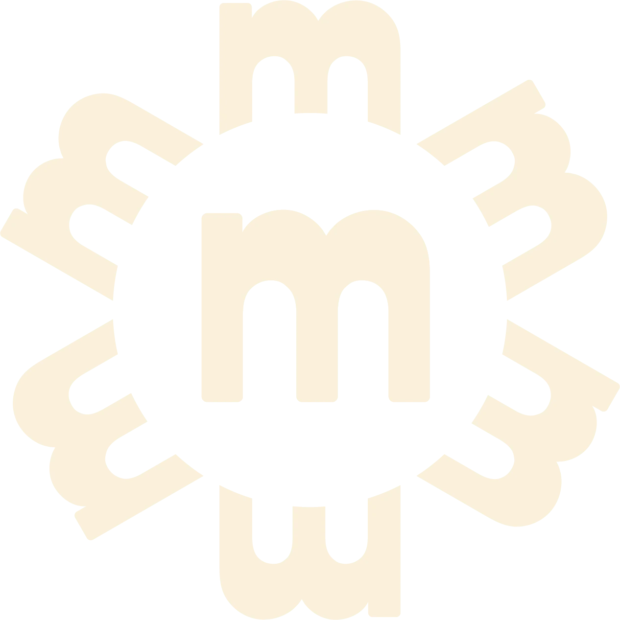 Marguerite — monogramme crème