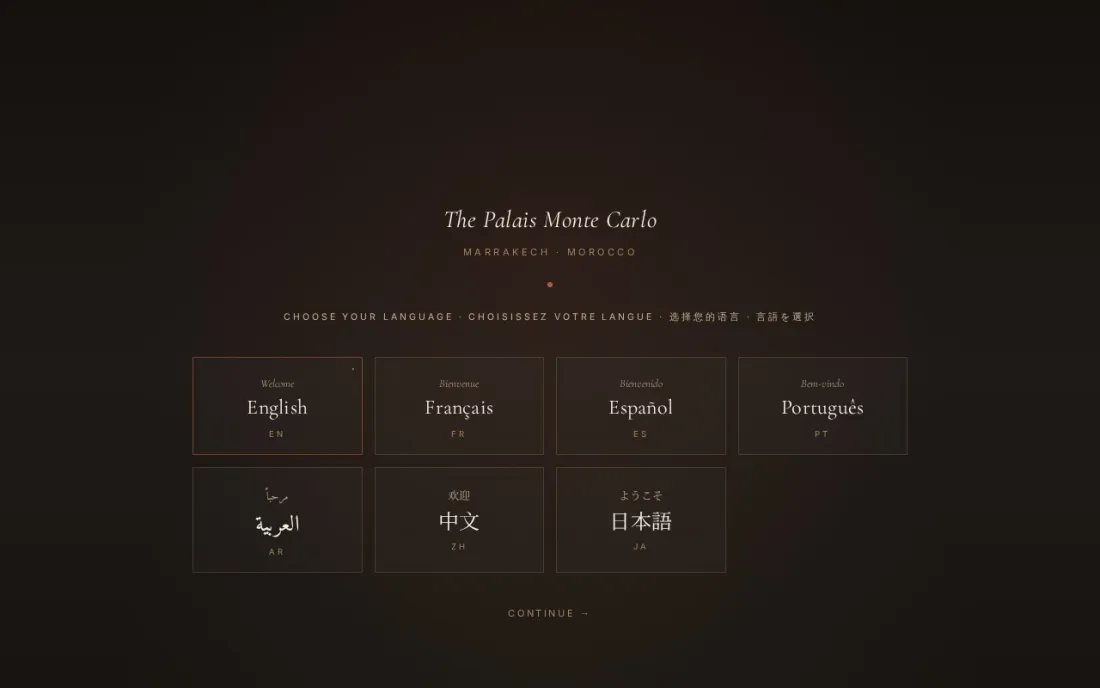 Site web Palais Monte-Carlo